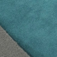 Tisssu velours polaire entoilé feutre occultant polyester uni bleu canard Tisssu velours polaire entoilé feutre occultant polyester uni bleu canard