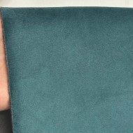 Tisssu velours polaire entoilé feutre occultant polyester uni bleu canard Tisssu velours polaire entoilé feutre occultant polyester uni bleu canard