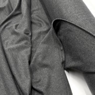 Tissu jersey polyester élasthanne uni gris foncé Tissu jersey polyester élasthanne uni gris foncé