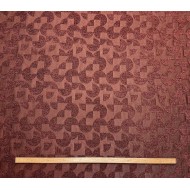 Tissus Jacquard Polyester Chenille Géométrique Réversible brique