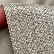 Tissu Occultant Polyester 3 Couches Phonique Thermique Uni Aspect Lin Grège