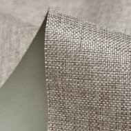 Tissu Occultant Polyester 3 Couches Phonique Thermique Uni Aspect Lin Grège