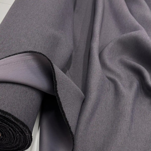 Tissu Occultant Polyester Texturée Grainé Uni gris violeté