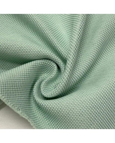 Tissu Occultant Polyester Aspect Grainé Uni Vert d'eau