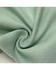 Tissu Occultant Polyester Aspect Grainé Uni Vert d'eau