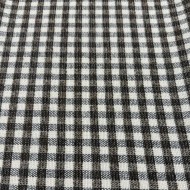 Tissu laine polyester carreaux marron