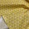 Tissu coton imprimé Riad jaune safran