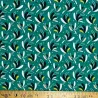 Tissu coton imprimé Modia vert mutli-couleur