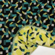 Tissu jacquard laine coton géométrie multi-couleurs - Tissu d'éditeur Tissu jacquard laine coton géométrie multi-couleurs - Tissu d'éditeur