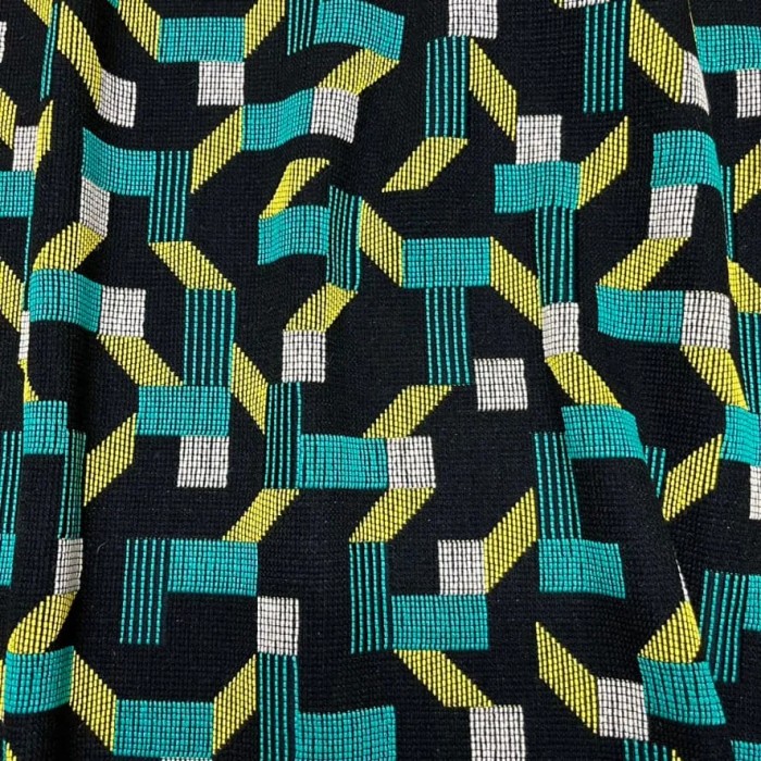 Tissu jacquard laine coton géométrie multi-couleurs - Tissu d'éditeur Tissu jacquard laine coton géométrie multi-couleurs - Tissu d'éditeur