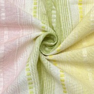 Coupon 100% Coton 300cm x150cm Rayures Pastel