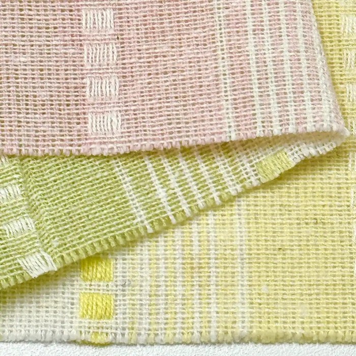 Coupon 100% Coton 300cm x150cm Rayures Pastel