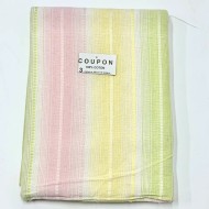 Coupon 100% Coton 300cm x150cm Rayures Pastel