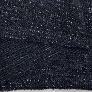 Tissu Maille Polyester Bleu Marine Uni Lurex- Coupon 300cm x150cm