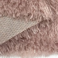 Tissu Polyester Doudou Rose Taupe Uni - Coupon 200cm x200cm