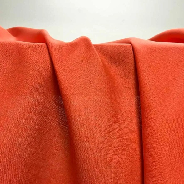 Tissu grande largeur pur lin orange 310cm Tissu grande largeur pur lin orange 310cm