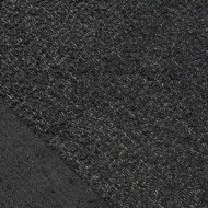 Tissu Maille Bouclette Polyester Acrylique Noire Uni - Coupon 300cm x 160cm