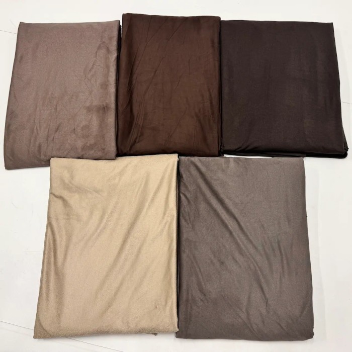 Tissu Suédine Foil Beige Uni Effet Brillant - Coupon 300cm x145cm