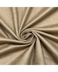 Tissu Suédine Foil Beige Uni Effet Brillant - Coupon 300cm x145cm