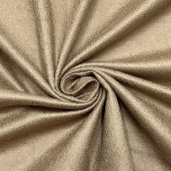 Tissu Suédine Foil Beige Uni Effet Brillant - Coupon 300cm x145cm