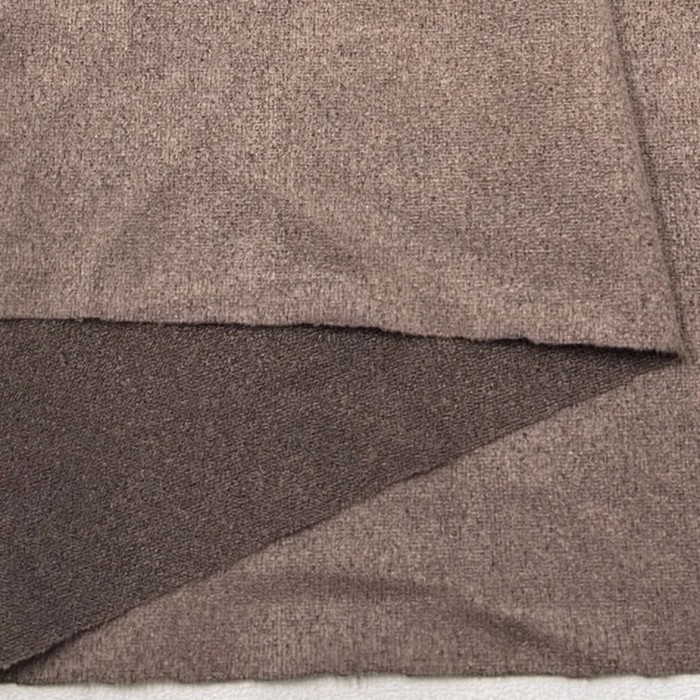 Tissu Suédine Polyester Élasthanne Taupe Uni - Coupon 300cm x145cm