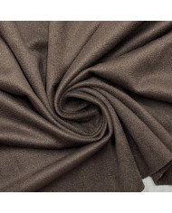 Tissu Suédine Polyester Élasthanne Marron Uni - Coupon 300cm x145cm