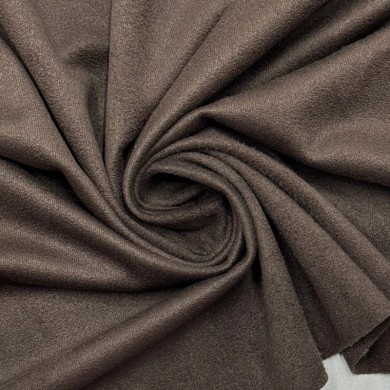 Tissu Suédine Polyester Élasthanne Marron Uni - Coupon 300cm x145cm