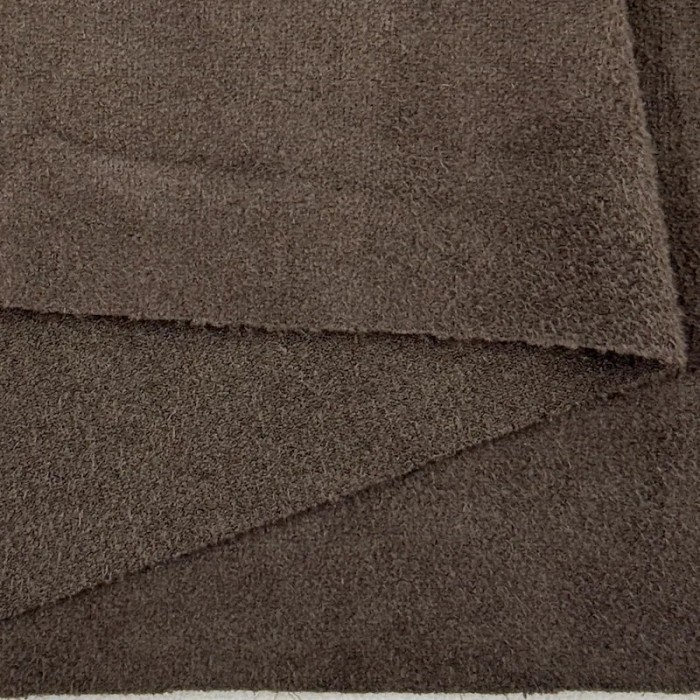 Tissu Suédine Polyester Élasthanne Marron Uni - Coupon 300cm x145cm