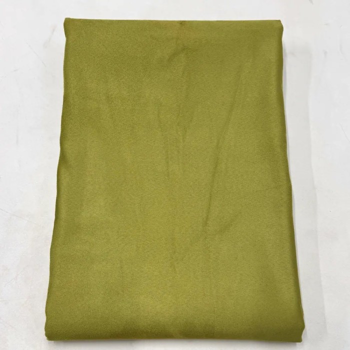 Tissu Suédine Polyester Obscurcissant Anti Taches Vert Fenouil Uni - Coupon 300cm x140cm