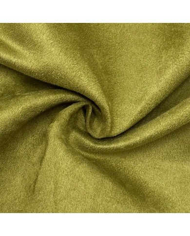 Tissu Suédine Polyester Obscurcissant Anti Taches Vert Fenouil Uni - Coupon 300cm x140cm