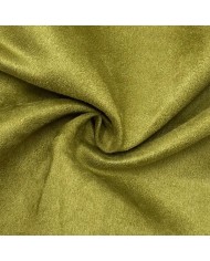 Tissu Suédine Polyester Obscurcissant Anti Taches Vert Fenouil Uni - Coupon 300cm x140cm