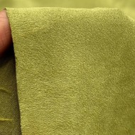 Tissu Suédine Polyester Obscurcissant Anti Taches Vert Fenouil Uni - Coupon 300cm x140cm