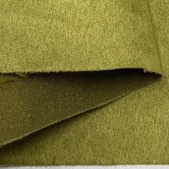 Tissu Suédine Polyester Obscurcissant Anti Taches Vert Fenouil Uni - Coupon 300cm x140cm