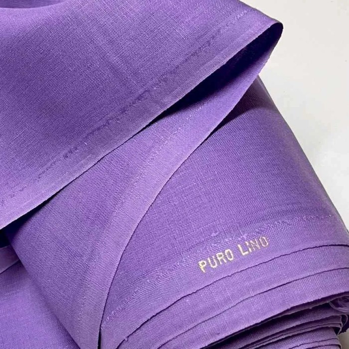 Tissu grande largeur pur lin violet 310cm Tissu grande largeur pur lin violet 310cm