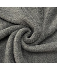 Tissu Polaire Polyester Anthracite Clair Uni- Coupon 170cm x 200cm
