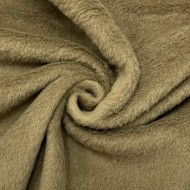 Tissu Polaire Polyester Taupe Kaki Uni- Coupon 150cm x 200cm