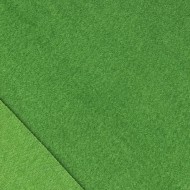 Tissu Laine Polyester Bouilli Vert Gazon Uni- Coupon 150cm x 300cm
