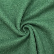 Tissu Laine Polyester Bouilli Vert Uni- Coupon 150cm x 300cm