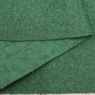 Tissu Laine Polyester Bouilli Vert Uni- Coupon 150cm x 300cm
