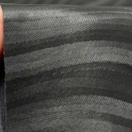 Tissu Polyuréthane Souple Effet Vagues Anthracite