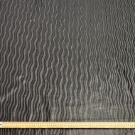 Tissu Polyuréthane Souple Effet Vagues Anthracite