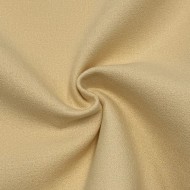 Tissu Crêpe de Laine Épais Structuré Crème Uni