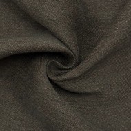 Tissu Coton Sergé Aspect Jeans Bicolore Anthracite Marron-Taupe Uni