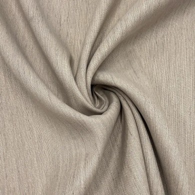 Tissu Laine Épaisse Structuré Aspect Naturel Chiné Beige Sable