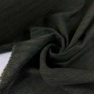 Tissu lainage à rayure vert uni Tissu lainage à rayure vert uni