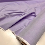 Tissu coton chambray violet uni - Haute couture