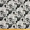 Tissu jacquard polyester coton visage noir et blanc Tissu jacquard polyester coton visage noir et blanc