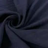 Tissu lainage à rayure bleu uni Tissu lainage à rayure bleu uni