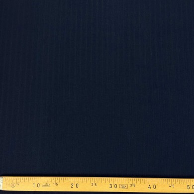 Tissu lainage à rayure bleu uni Tissu lainage à rayure bleu uni