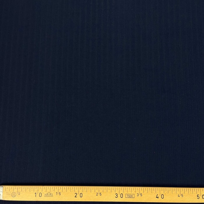 Tissu lainage à rayure bleu uni Tissu lainage à rayure bleu uni